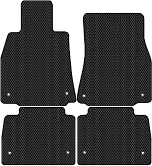 Коврики ЭВА "Сота" для Lexus LS460 (седан / XF40) 2009 - 2012, черные, 4шт.