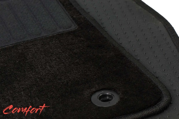 Коврики текстильные "Комфорт" для Audi Q7 I (suv / 4LB) 2009 - 2015, черные, 5шт.