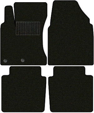 Коврики текстильные "Стандарт" для Nissan Qashqai +2 I (suv / J10) 2010 - 2014, черные, 4шт.