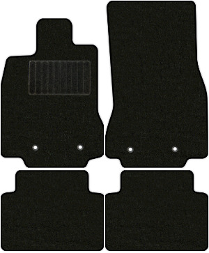 Коврики "Классик" в салон Jaguar XF I (седан / X250) 2007 - 2011, черные 4шт.