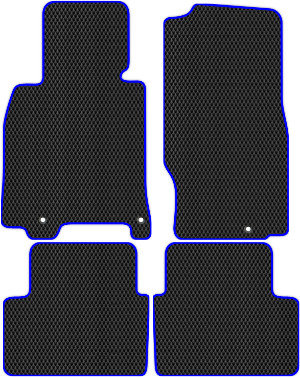 Коврики "EVA ромб" в салон Infiniti G25 (седан) 2010 - 2014, черные 4шт.