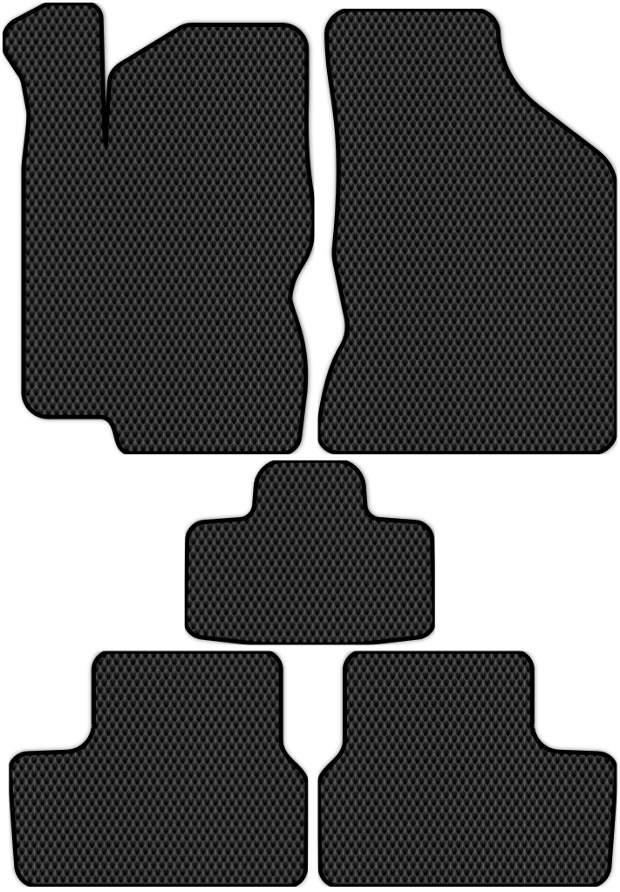 Коврики ЭВА "EVA сота" для Лада Гранта Спорт I (седан / 2190) 2013 - 2018, черные, 5шт.
