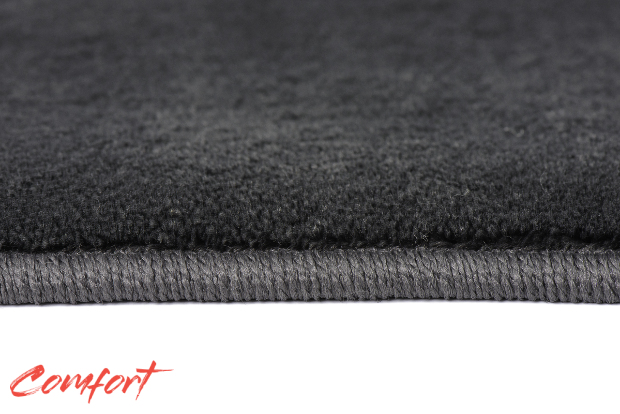 Коврики текстильные "Комфорт" для Hyundai Santa Fe IV (suv  7 мест / TM) 2018 - 2021, темно-серые, 5шт.